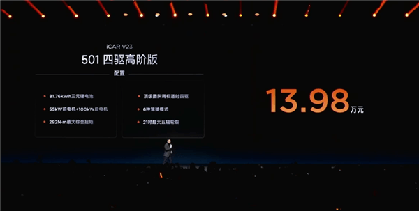年輕人的電動小G越野SUV！奇瑞iCar V23上市：9.98萬起