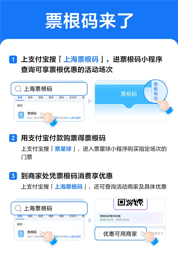 上海票根碼來了：具備支付功能 支付寶上可查可用